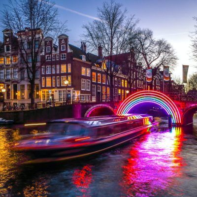 Amsterdam city skyline with canals – High-Class Escort Amsterdam destination